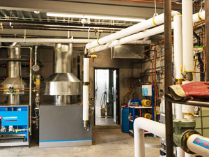 Liquids in Motions Ltd. washbay boiler room.